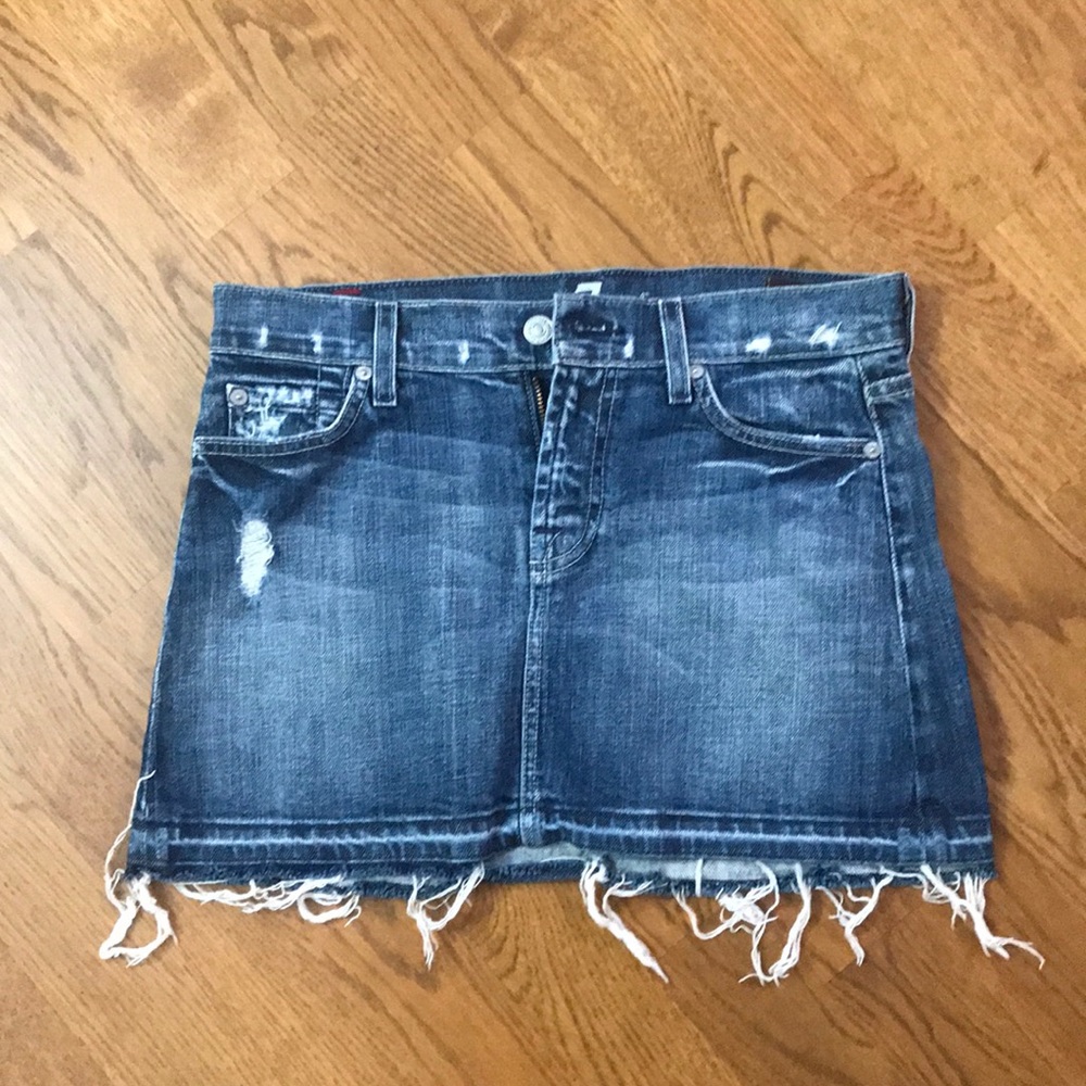 7 For All Mankind denim skirt